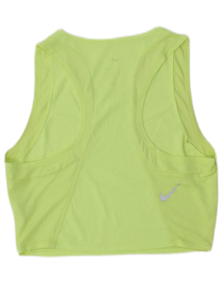 Nike Ženska Dri Fit Crop Vest Top UK 12 Medium Green