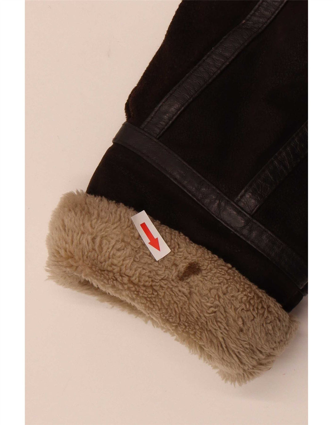 Conbipel Mens Sherpa kožna jakna UK 40 Large Brown