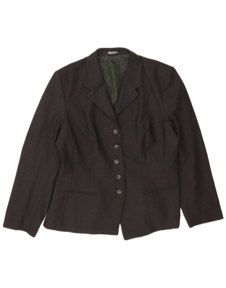 Laura Ashley Ženska jakna s 5 gumba UK 18 XL siva vuna
