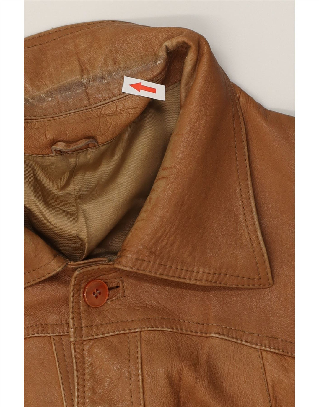Vintage muška kožna jakna IT 54 2XL smeđa