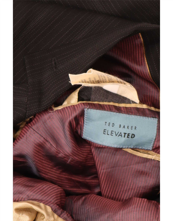 Ted Baker muška jakna sa 2 gumba UK 38 srednje crne pruge nova vuna