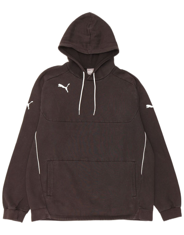 Puma muška majica s kapuljačom 2XL crni pamuk