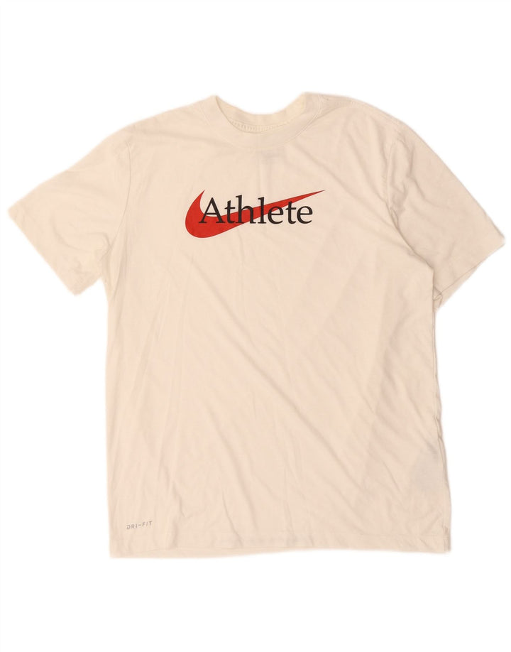 NIKE muška majica Dri Fit Graphic T-Shirt Srednje bijeli pamuk