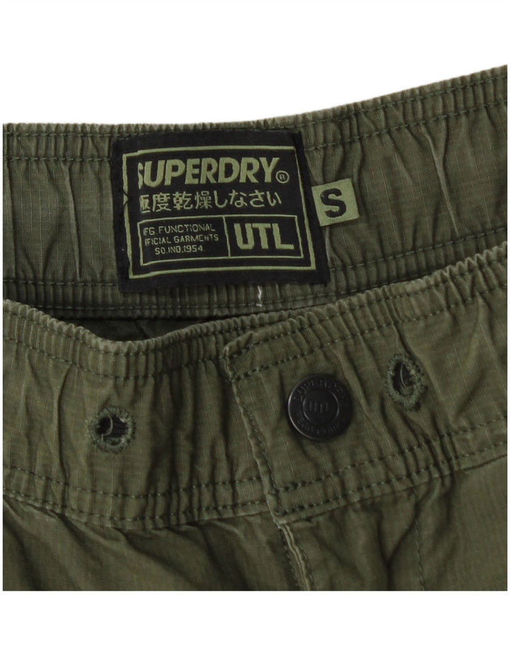 Superdry muške kargo kratke hlače male W30, zeleni pamuk