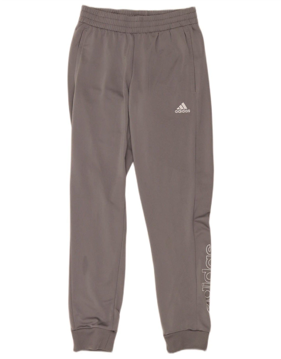 Adidas muške trenirke s grafičkim motivima, male sive hlače od poliestera