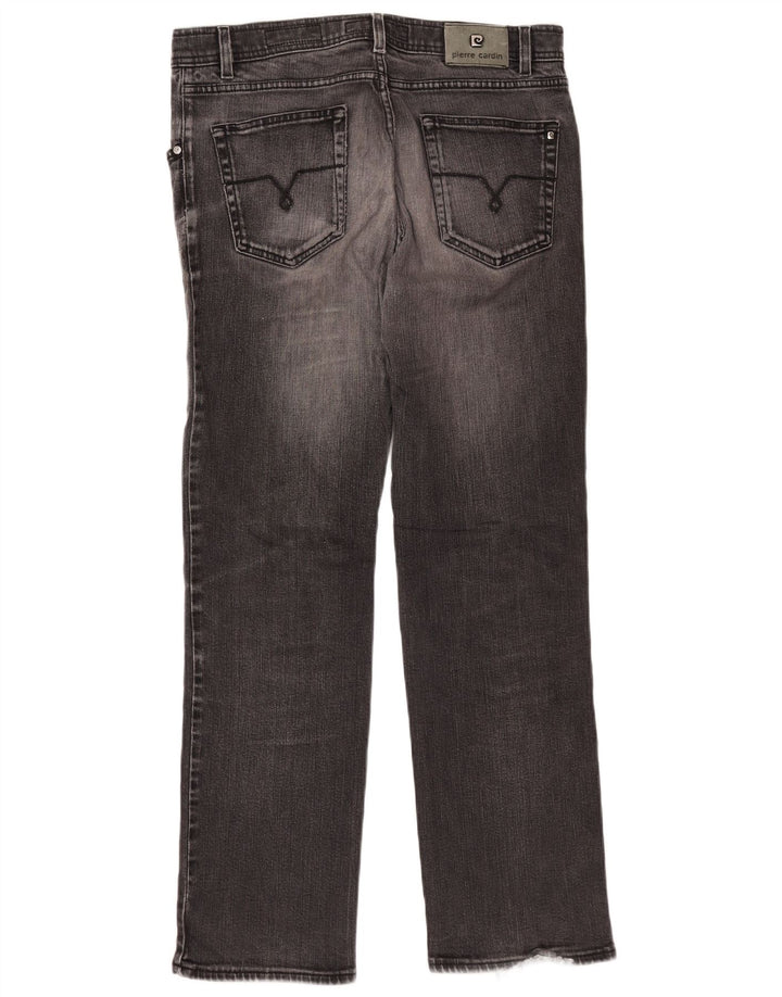 PIERRE CARDIN Muške ravne traperice W36 L32 Sivi pamuk