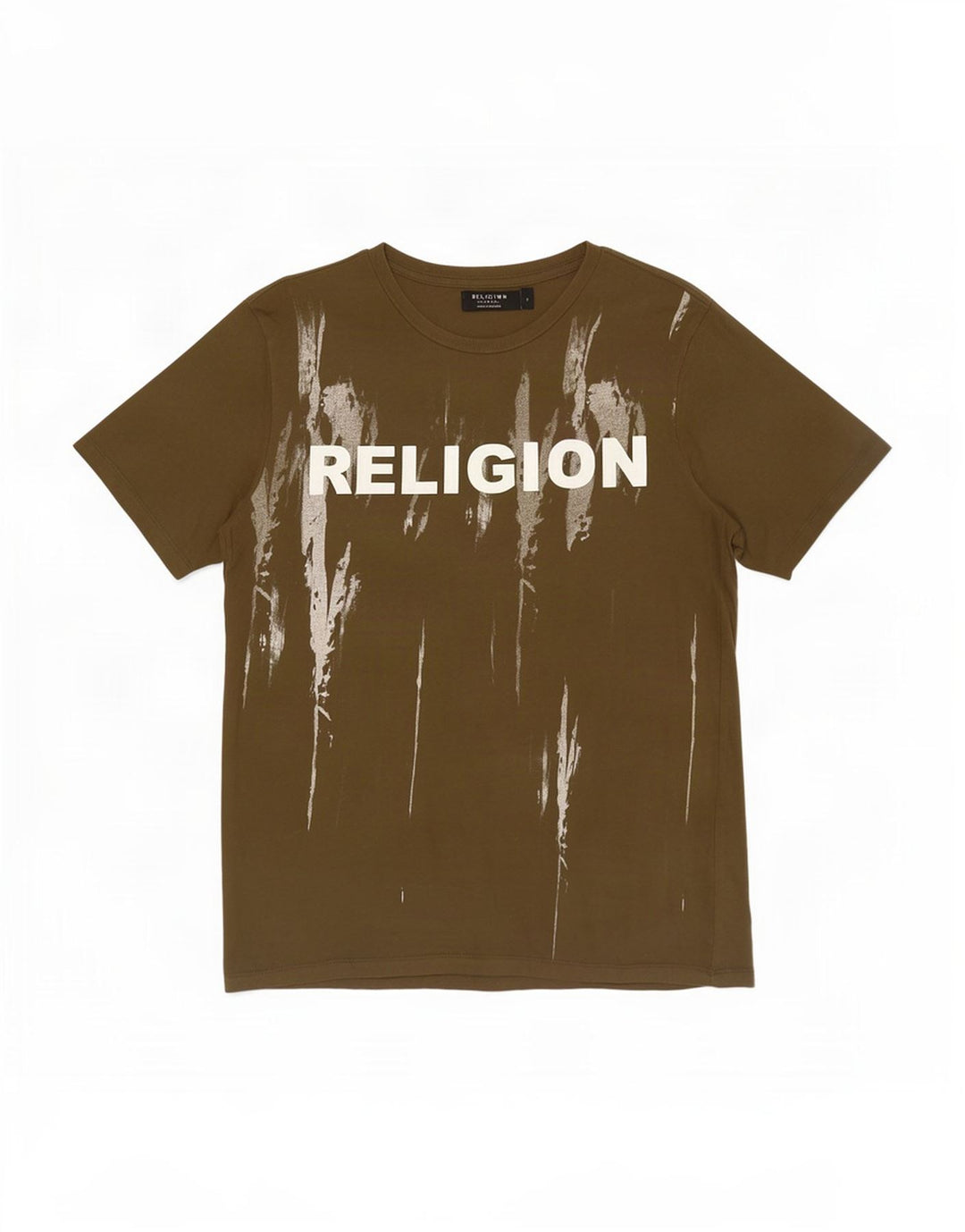 Religion Muška majica kratkih rukava s grafičkim motivima, mali kaki pamuk