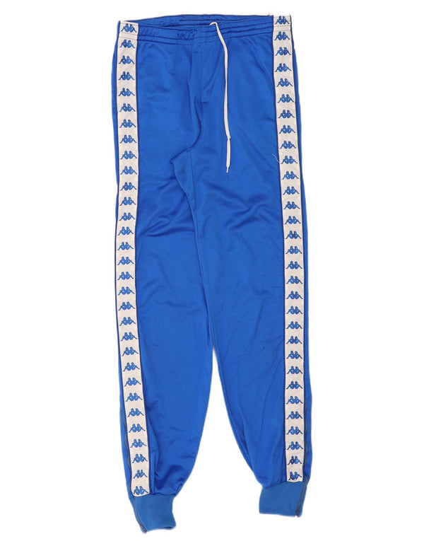 Kappa muške trenirke s grafičkim detaljima, hlače za trčanje IT 46 Small Blue Colourblock