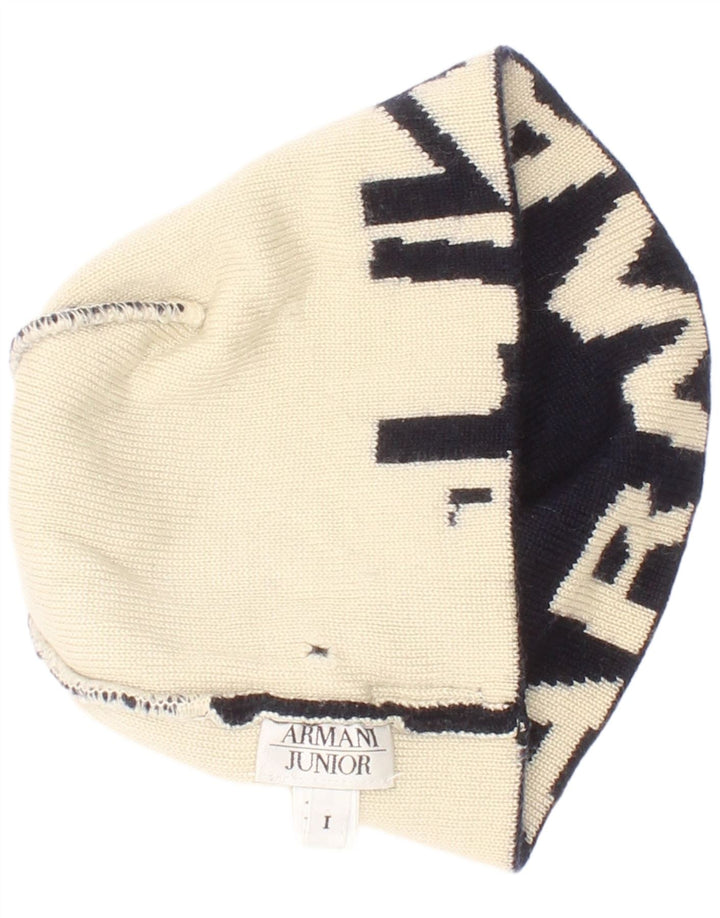 Armani Junior Boys Graphic Knit Beanie Kapa jedne veličine tamnoplave boje