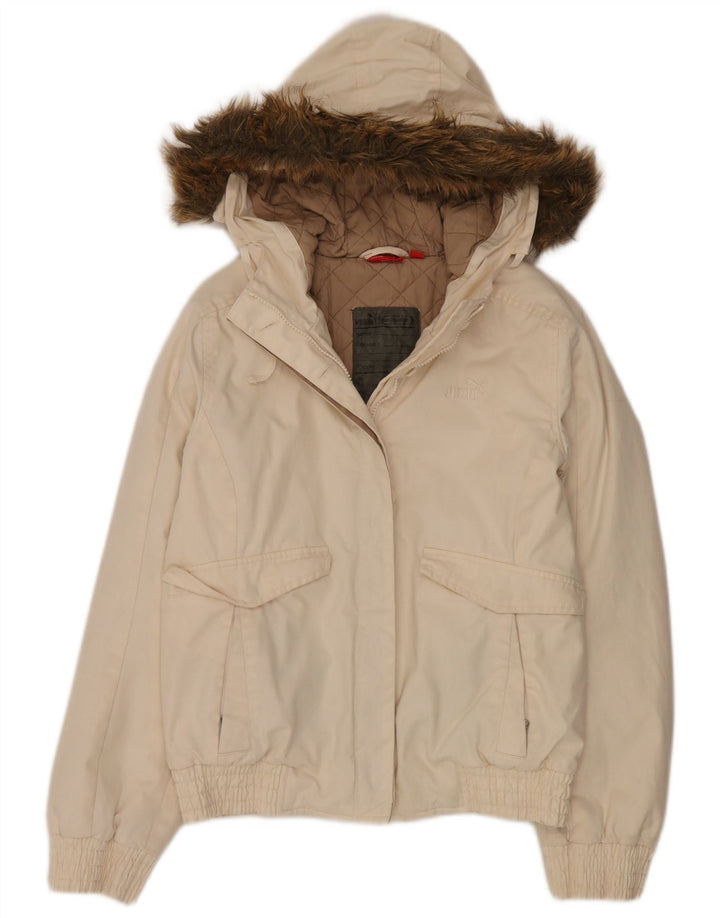 Puma ženska bomber jakna s kapuljačom UK 6 XS Off White