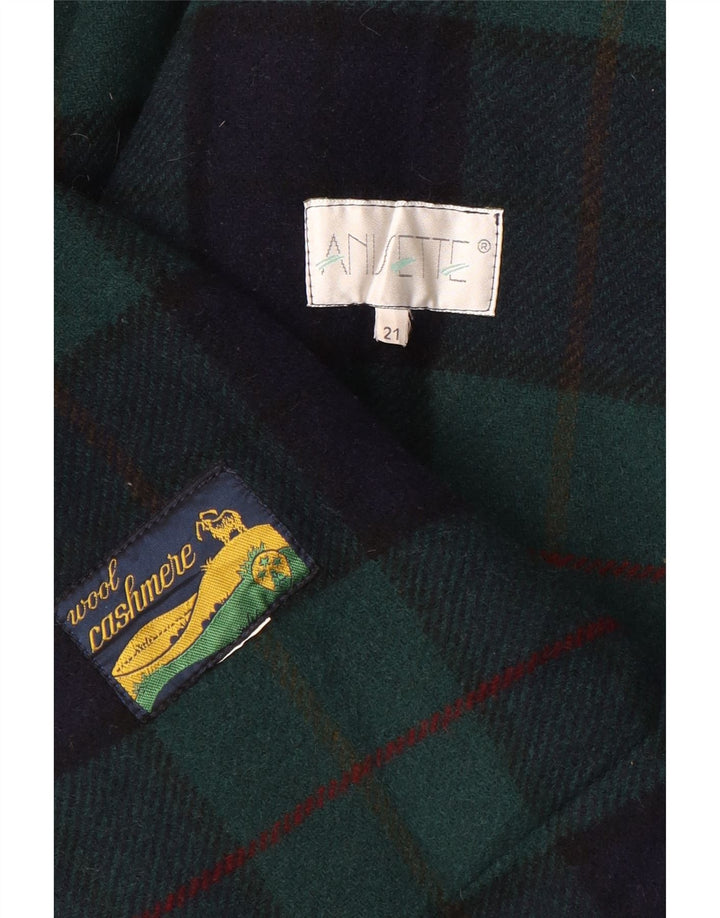 Vintage ženski kaput UK 20 2XL tamnoplava vuna