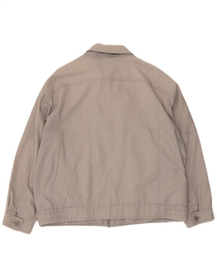 Vintage muška bomber jakna UK 40 veliki sivi poliester
