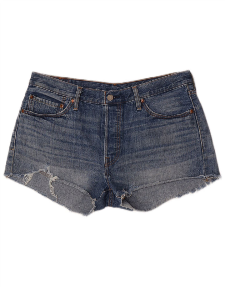 Levi's ženske 501 traper kratke hlače W32 veliki plavi pamuk