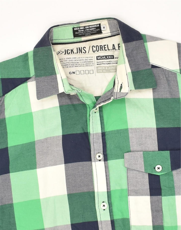 JACK & JONES muška košulja srednje zelene karirane boje