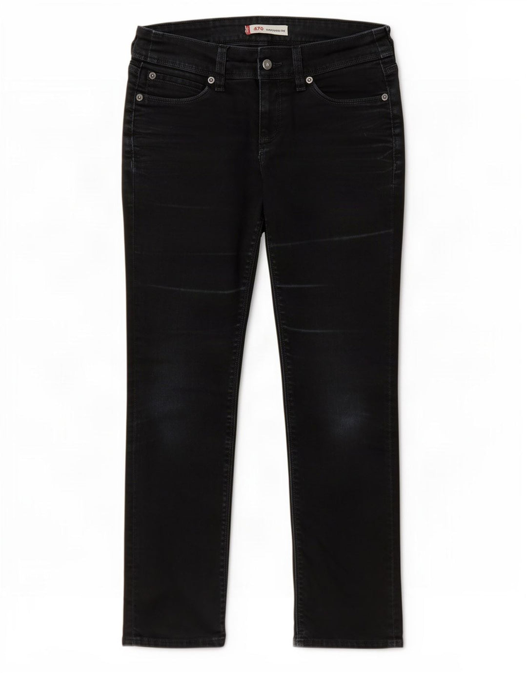 Ravne traperice Levi's 470 W28 L28 tamnoplavi pamuk