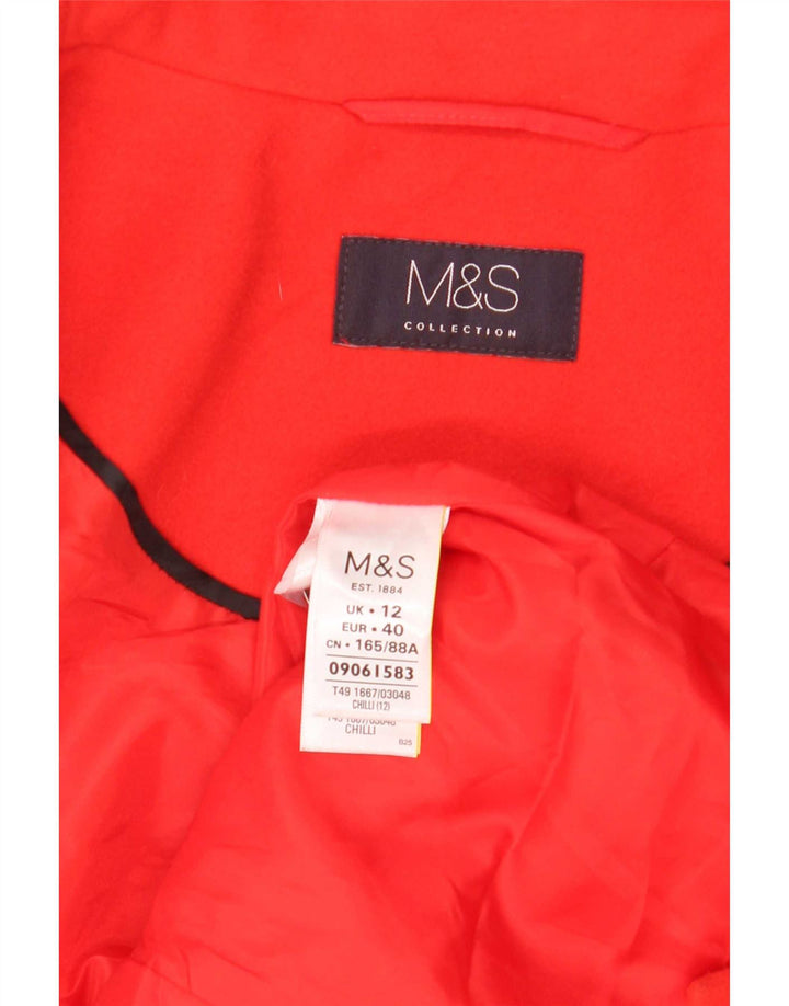 Marks & Spencer ženski kaput UK 12 Srednje crveni poliester