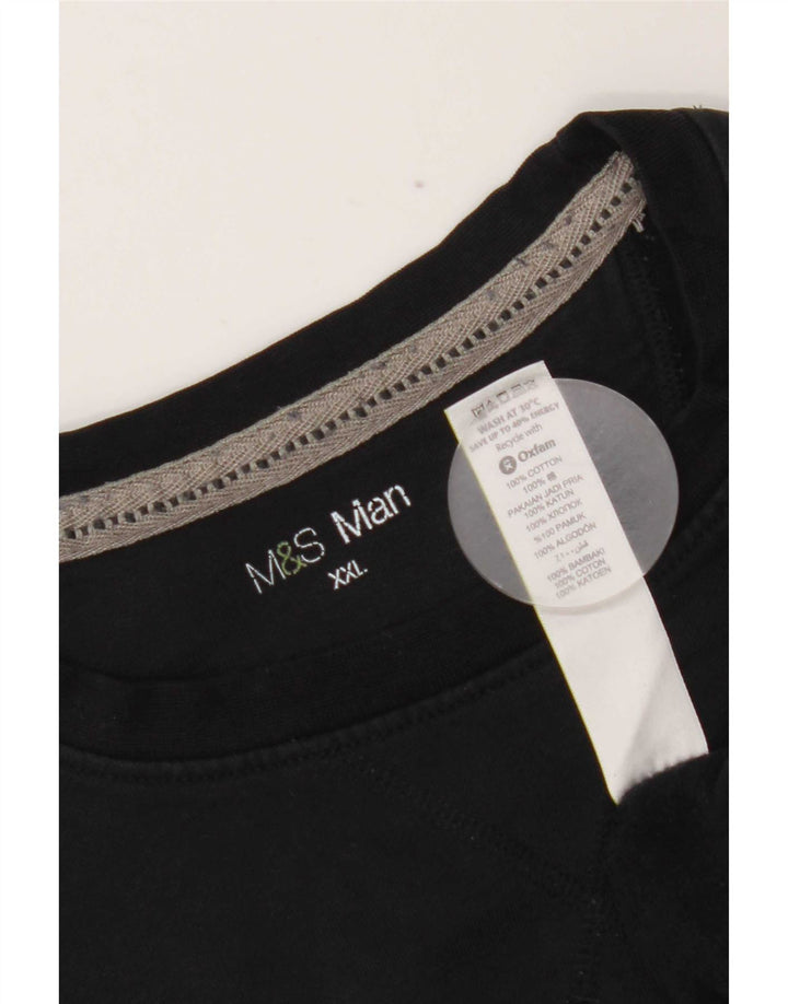 Marks & Spencer muški džemper od trenirke 2XL, crni pamuk