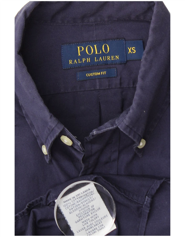 POLO RALPH LAUREN Muška prilagođena košulja XS tamnoplavi pamuk