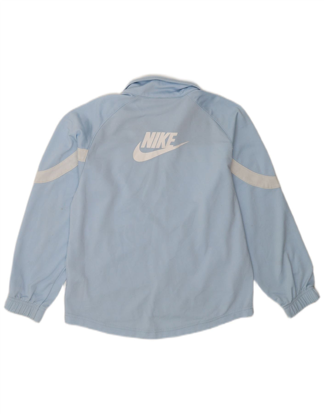 NIKE Boys Tracksuit Top Jacket 10-11 Years Medium Blue Polyester Sports