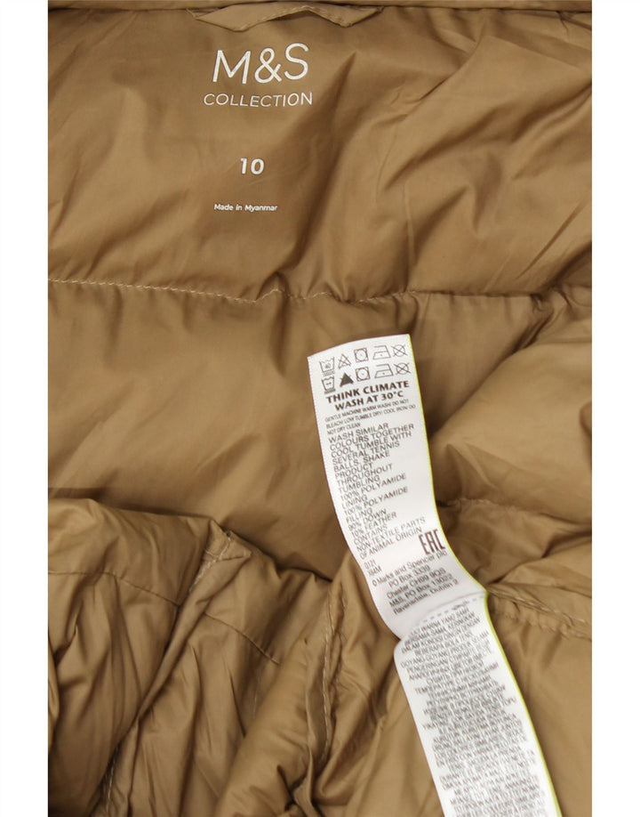 Marks & Spencer ženski preveliki podstavljeni kaput s kapuljačom UK 10 Small Beige