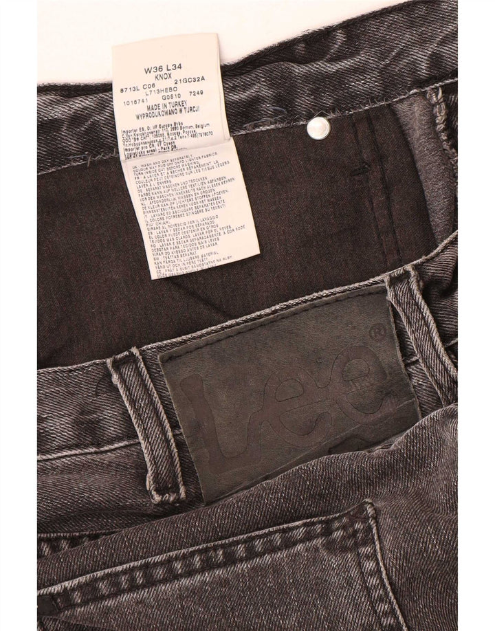 Lee Mens Knox Straight Jeans W36 L32 Sivi pamuk