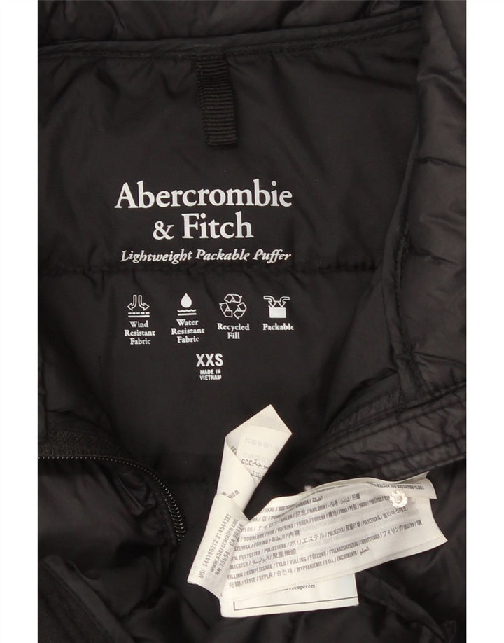 Abercrombie & Fitch ženska podstavljena jakna UK 2 2XS crni poliester