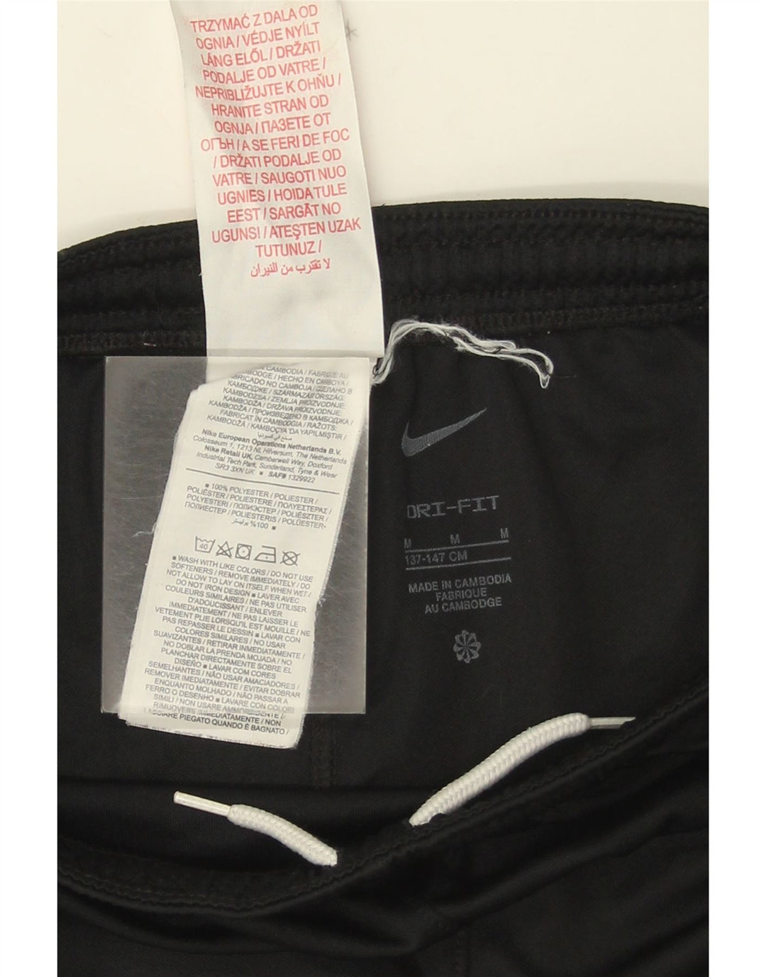 Nike Boys Dri Fit Sport Shorts 10-11 Years Medium Black Poliester