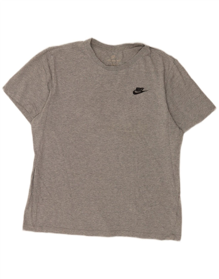 Nike muška majica kratkih rukava srednje sivi flekasti pamuk