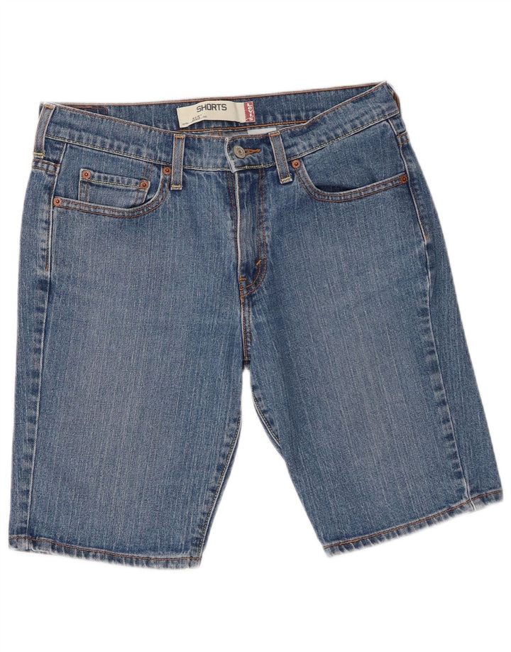 Levi's ženske 515 traper kratke hlače US 8 srednje W30 plavi pamuk