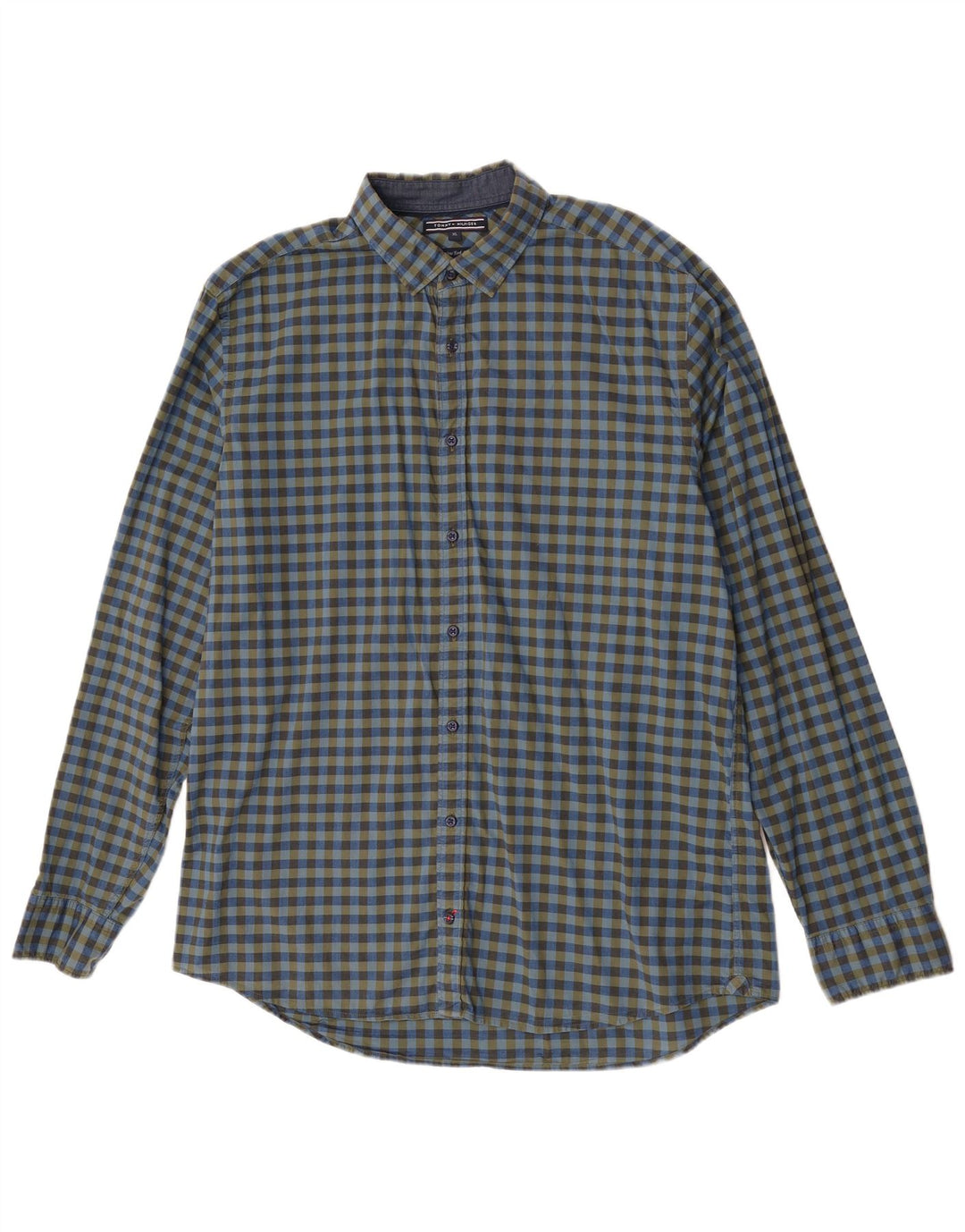 Tommy Hilfiger muška košulja XL plavi gingham pamuk
