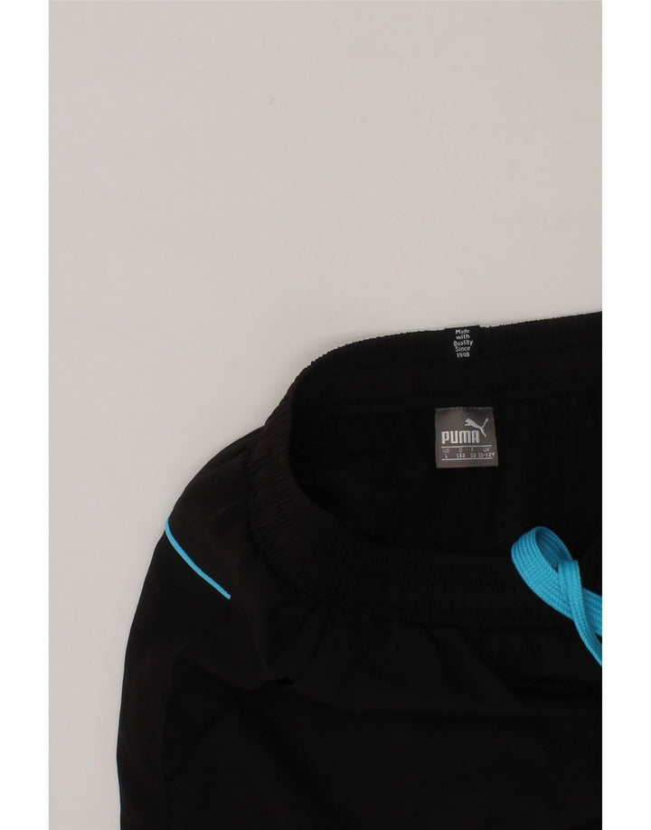 PUMA Boys Graphic Sport Shorts 11-12 Years  Black Vintage Puma and Second-Hand Puma from Messina Hembry 