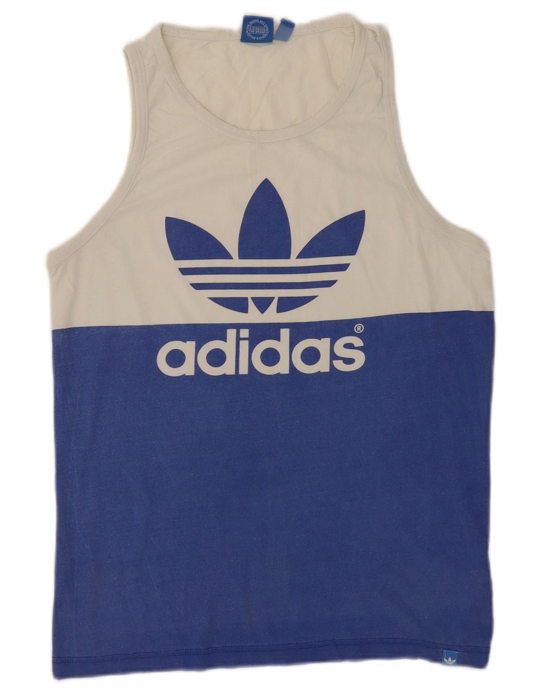 Adidas muški grafički prsluk srednje bijele boje, pamuk