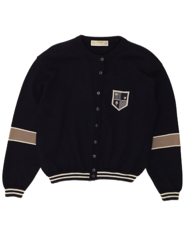 St Michael ženski kardigan pulover UK 16/18 Veliki tamnoplavi blok boja