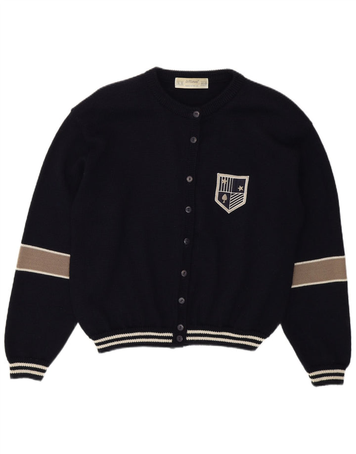 St Michael ženski kardigan pulover UK 16/18 Veliki tamnoplavi blok boja