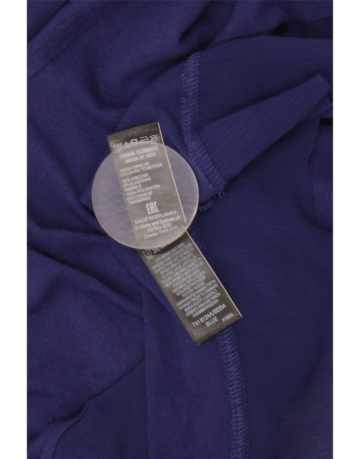 Top ženske bluze Marks & Spencer UK 16 velika tamnoplava viskoza