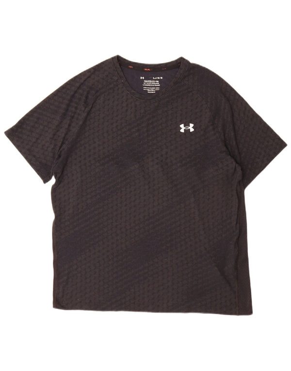 Under Armour muška majica Heat Gear Graphic T-Shirt Top Large Black Geometric