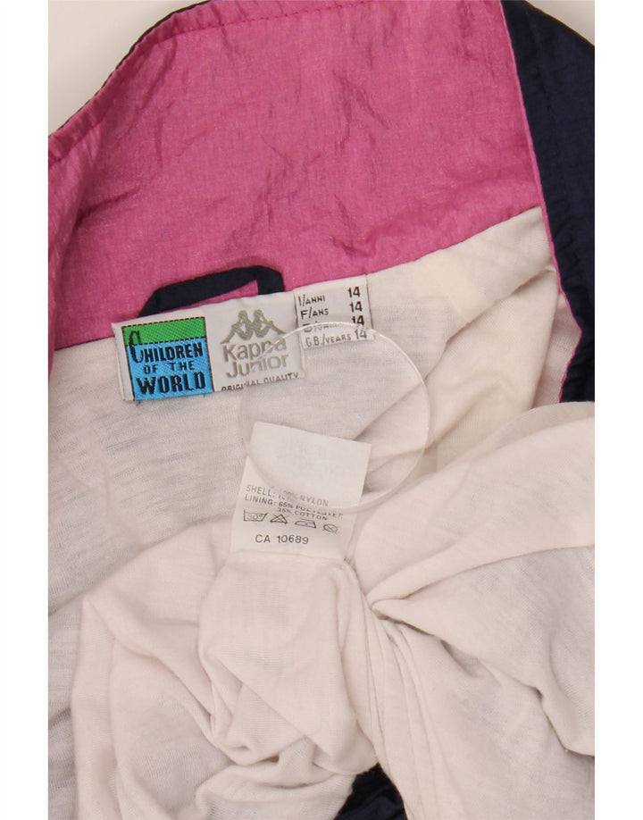 Gornja jakna trenirke KAPPA za dječake 13-14 godina, mornarsko plava boja