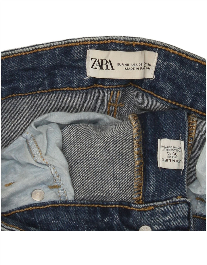 Ženske traperice Zara Bootcut EU 40 srednje W30 L26 plavi pamuk