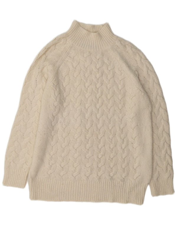 Marks & Spencer ženski džemper s kornjačičastim ovratnikom UK 14 Medium Off White Cl