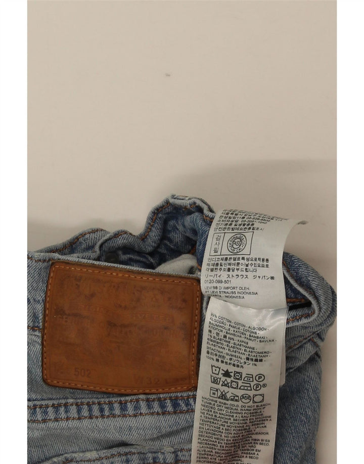 Levi's muške 502 ravne traperice W32 L30 plavi pamuk
