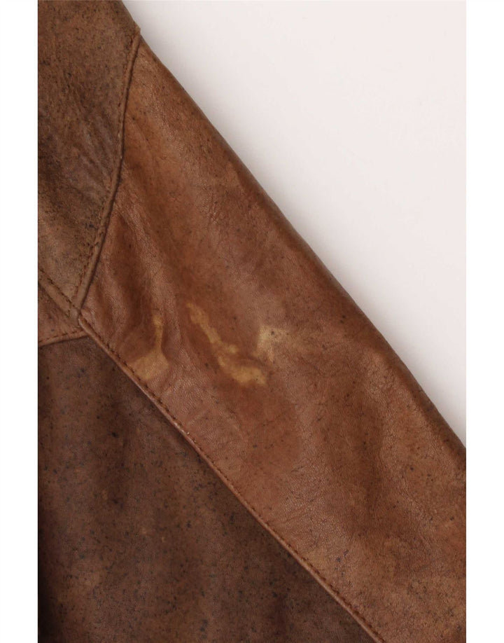 Vintage muška kožna jakna UK 40 Large Brown