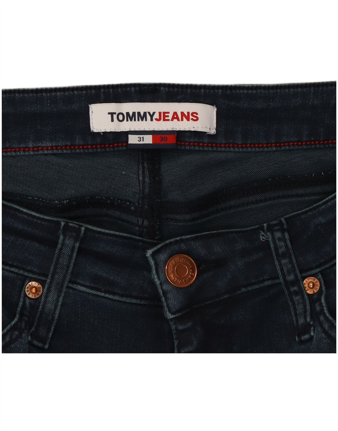 Tommy Hilfiger ženske uske traperice W31 L30 tamnoplave