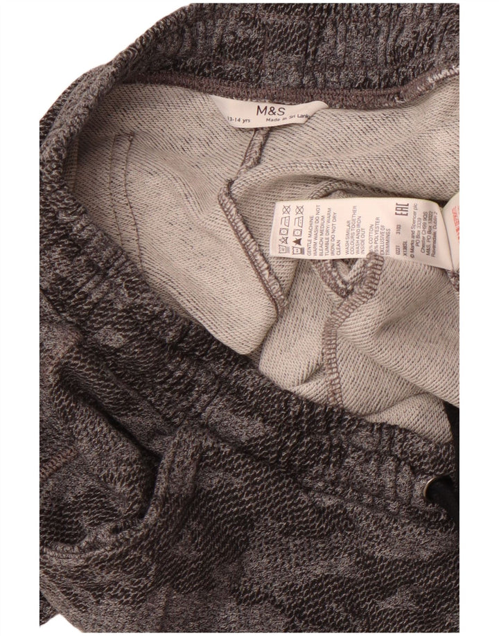 MARKS & SPENCER Sportske kratke hlače za dječake 13-14 godina, sivi, kamuflažni pamuk