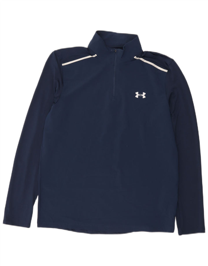 Under Armour, gornji dio trenirke s grafičkim zip izrezom, srednje tamnoplave boje
