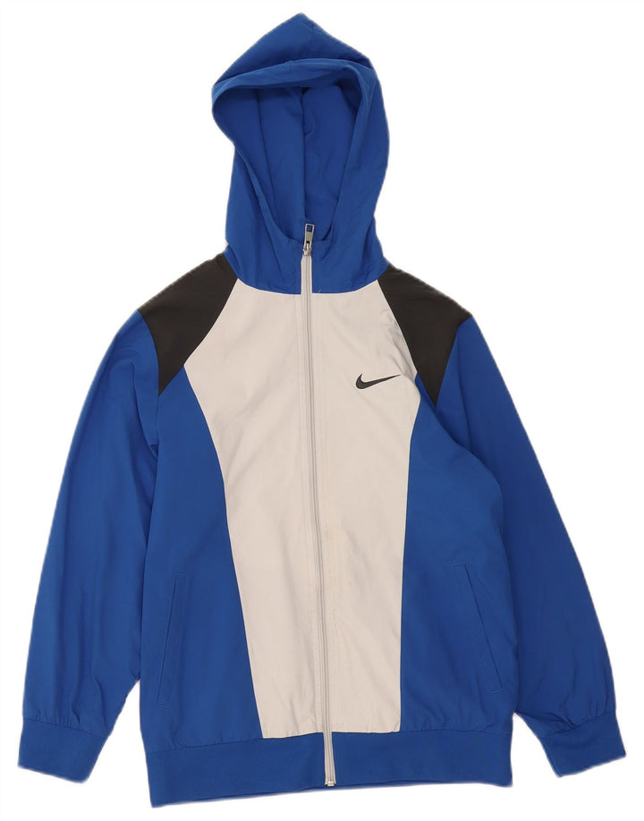 Nike Boys Trenirka s kapuljačom Gornja jakna 10-11 godina srednje plave boje