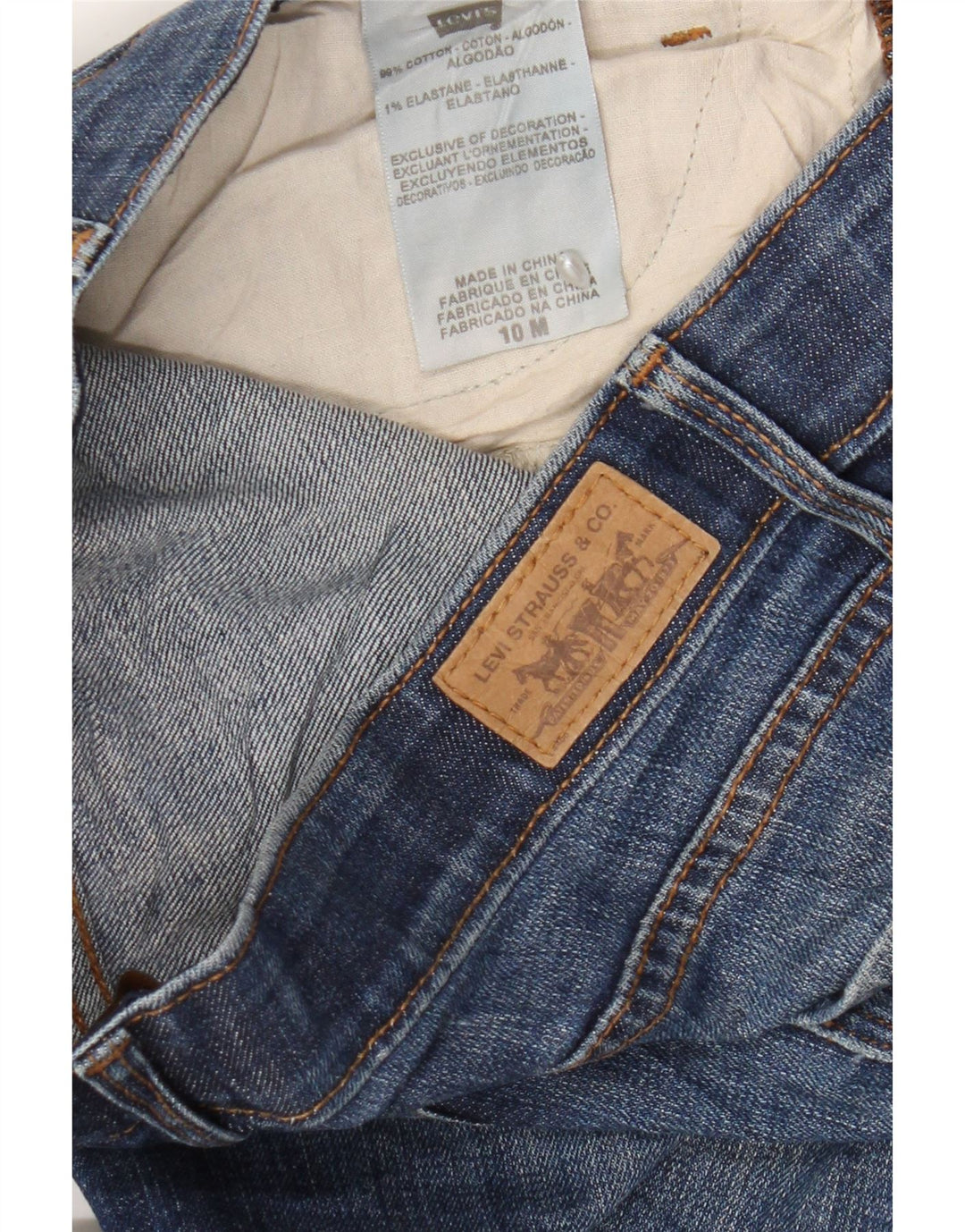 Levi's ženske 525 Bootcut traperice US 10 Large W30 L28 plavi pamuk