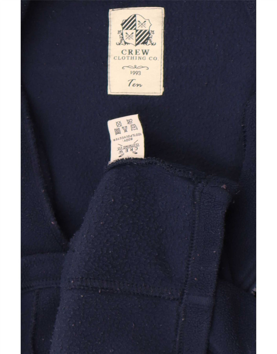 Crew Clothing Ženska jakna od flisa UK 10 Mala tamnoplava poliester