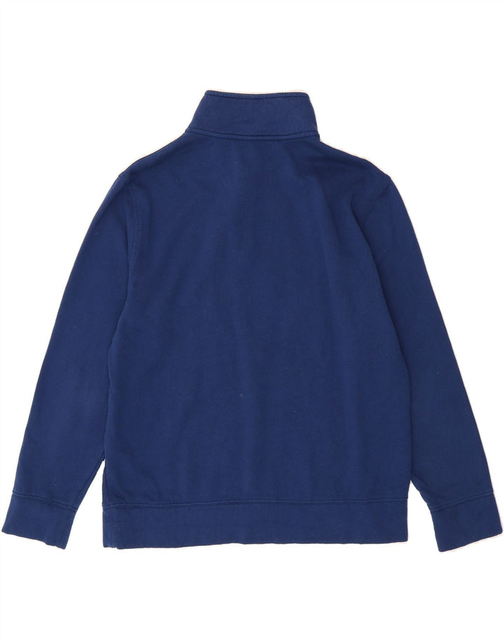 NAUTICA Mens Oversized Zip Neck Sweatshirt Jumper Large Blue Cotton Vintage Nautica and Second-Hand Nautica from Messina Hembry 