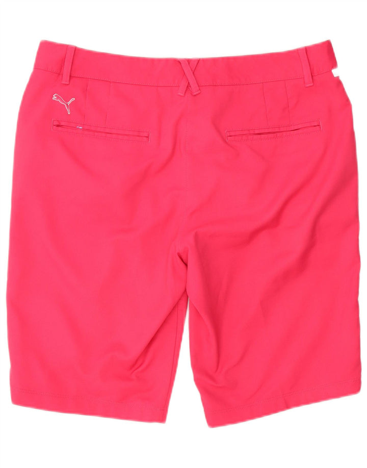 Puma ženske chino kratke hlače UK 14 Large W34 ružičasti poliester