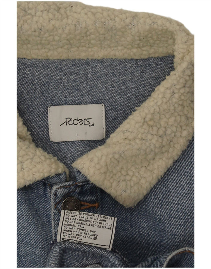 Lee Mens Riders traper jakna UK 40 Large Blue Colourblock Pamuk